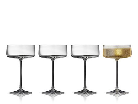 LYNGBY GLAS Champagneskål Zero 26cl 4stk
