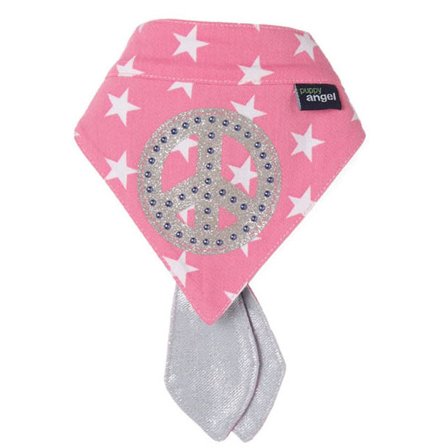 Puppy Angel - Peace Star Scarf Pink
