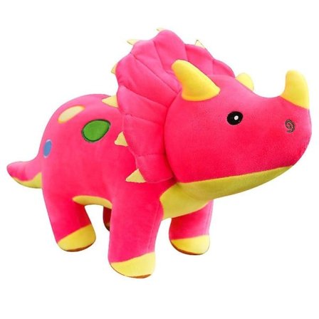 2023 Figur, myk leketøy, Triceratops Rosa 40cm