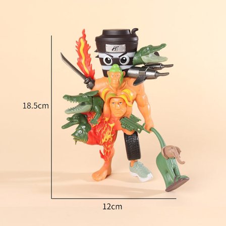 Italiensk Shark Meme Legetøj Aftageligt Meme Brainrot 3D-model Anime Action Figurer Samlelegetøj Desktop Ornamenter Børn Fødselsdagsgaver