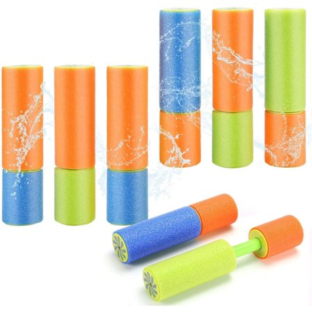 8-pakning supermorsomme vannpistoler for barn, sommerleke for svømmebasseng