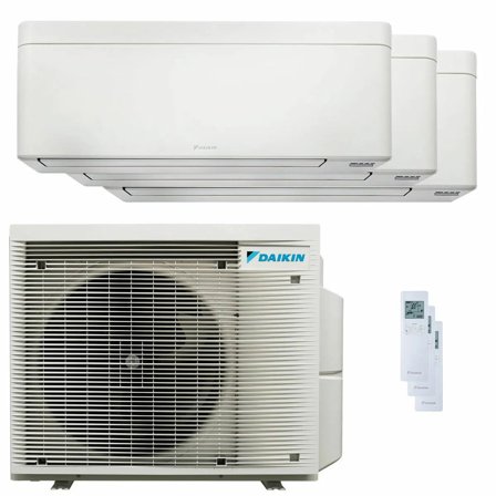 Condizionatore Daikin Stylish Bianco trial split 7000+9000+12000 BTU inverter A+++ wifi unità esterna 5 kW
