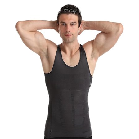 Herr Body Shaping Sweat Bastu Stretch Mage Control Body Underkläder Tight Shapewear
