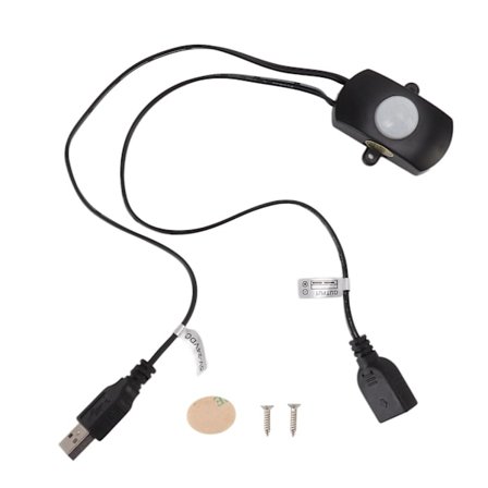 Bevegelsesaktivert sensor PIR-sensor USB smart bevegelsesdetektor bryter for LED-stripe lys DC 5V til 24V