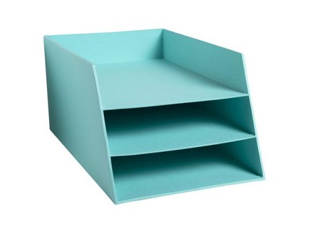 Exacompta Brevkorg TEKSTO 3 fack grön - Lyreco - Kontorsmaterial - Till skrivbordet - Brevkorgar