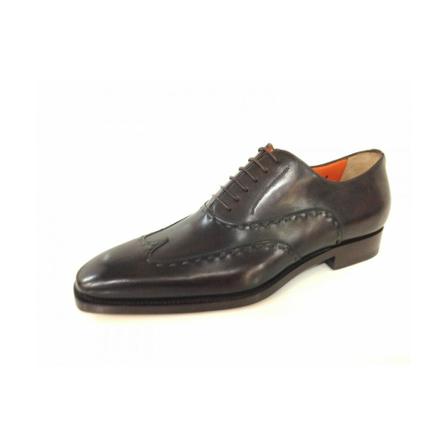 Santoni, Francesina Ebony Old England with Duilio made by hand 16 Czarny, Mężczyzna, Rozmiar: 40 EU