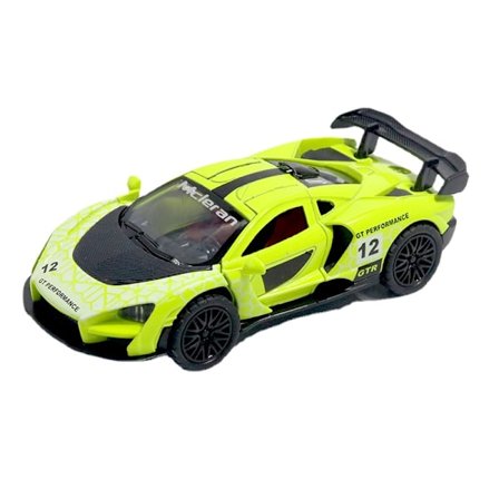 Pojkars sportbil leksakspresent Track Edition grön