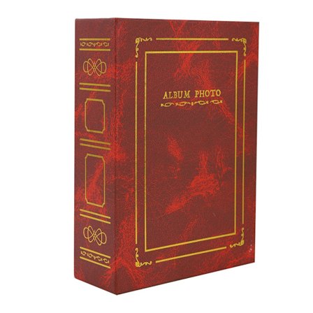 Nagelklistermärke Tag Samling Album Nail Art Display Förvaringsbok 100st Kapacitet Röd