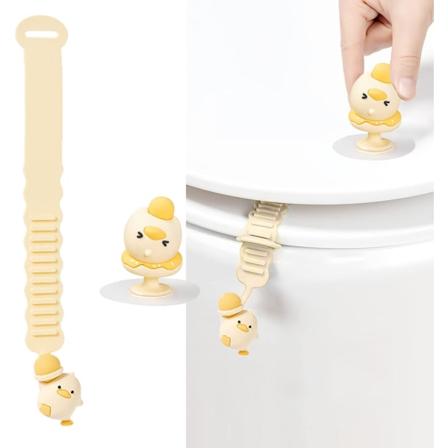 2 st Toalettstolshandtag Toalettlocklyftare Flexibel Söt Toalettstolsskydd Lyfthandtag Förhindra
