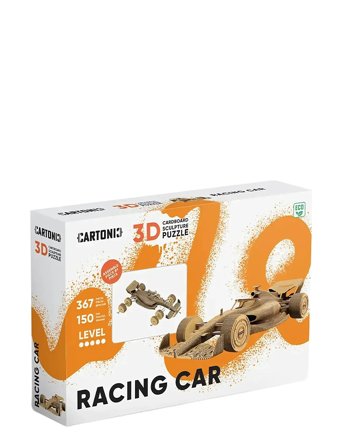 Cartonic 3D Puslespil Racerbil Brown Cartonic