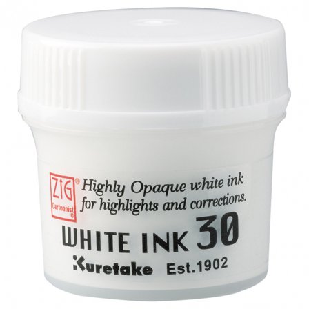 ZIG Kuretake Cartoonist Ink 30 ml White