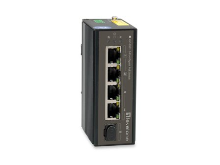 LEVELONE Switch 5x GE IGP-0501 4xGE 1xGSFP 4xPoE+