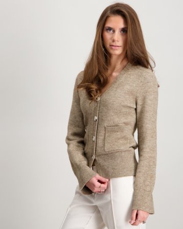 RYVLS Marked Waist Cardigan Beige Trøjer Pige - Kids Brand Store