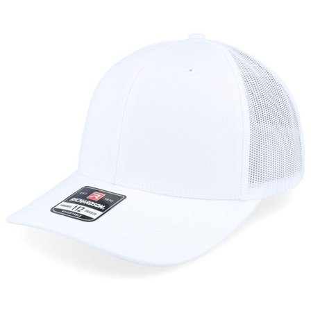 Richardson - Vit trucker Keps - 112 Solid White Trucker @ Hatstore