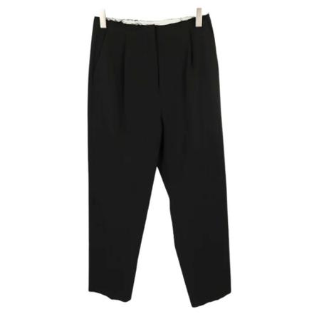 Maison Margiela Pre-owned, Pre-owned Polyester jeans Zwart, unisex, Maat:S