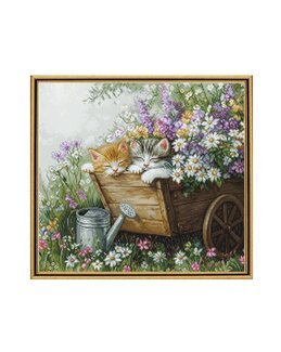 Broderipakke Bilde Kittens' Sleep - Luca-S