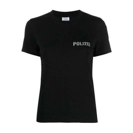 Vetements, T-Shirts Zwart, Dames, Maat:S,Katoen