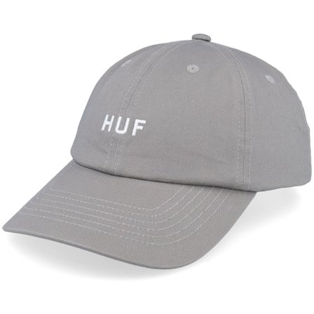 HUF - Grå Caps - Set Og Cv 6 Panel Hat Light Grey Dad Cap @ Hatstore