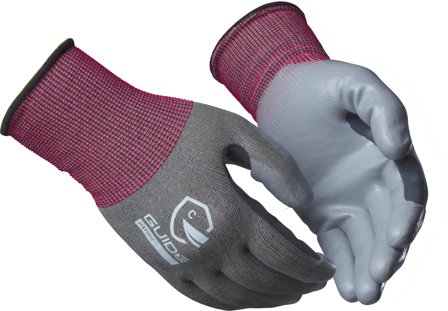 Guide Gloves 6602 Hanske PU, kuttbeskyttelse C, touch 10, Klær