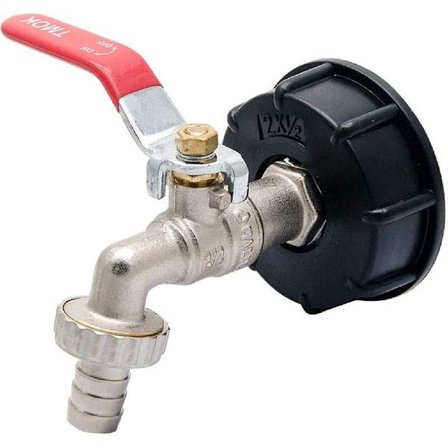 Vandtank S60X6 til messingadapter, 1/2 tomme haveslange grovgevind vandhane vandtank slangetilslutning