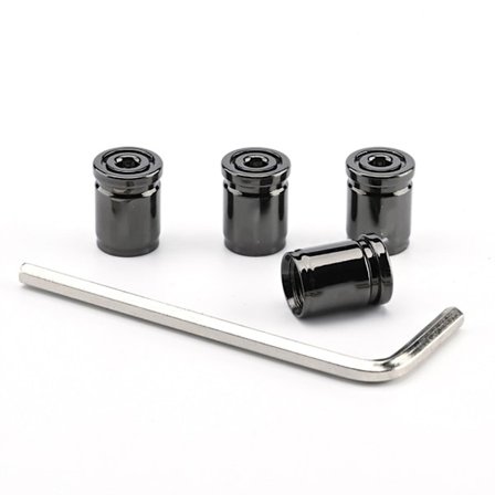 Zink-legering Anti-Stöld Bil Däckventil Dammskyddande Ventil Skydd Vattentät Bil Däckstam