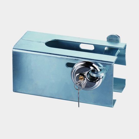 Trailer lock + padlock, fits all coupling systems