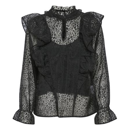 Part Two LeAPW SH Sort, Dame Bluser, Størrelse: XL