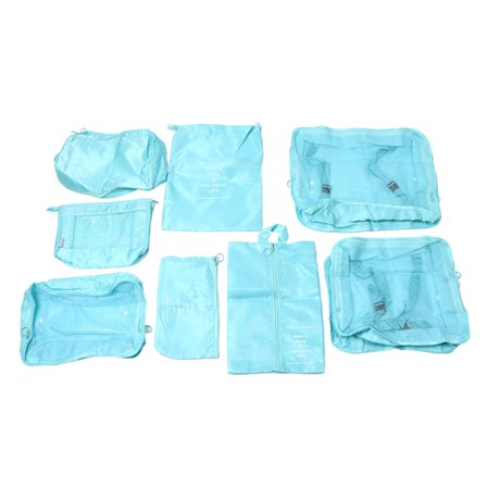 8 kpl matkalaukun pakkauspusseja Twill Oxford -kangasta Taitettavat matkalaukun pakkauskuutiot työmatkoille