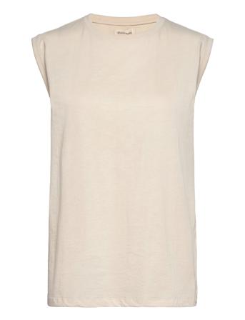 Sloane T-Shirt - Ivory T-shirts & Tops Sleeveless Creme STUDIO FEDER