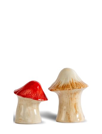 Salt And Pepper Set Mushi Patterned Byon