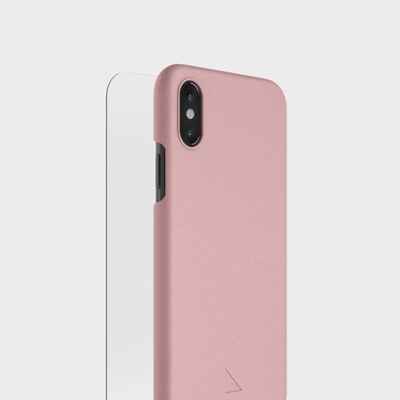 Dusty Pink Phone Case & Screen Protection Bundle | agood, iPhone X XS