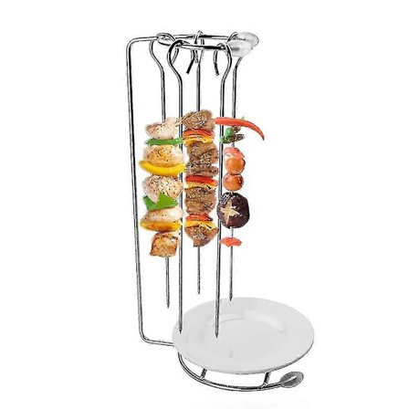 Ruostumattomasta teräksestä valmistetut BBQ-vartat - 12 kpl uudelleenkäytettävä BBQ-vartassetti