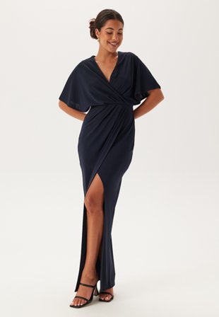 Bubbleroom Occasion Wrap Slit Maxi Dress Klær