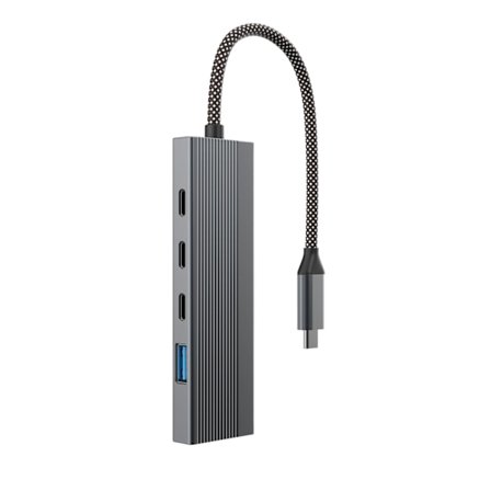5-i-1 USB-C-hubb med HDMI, USB 3.0 och USB-C PD-laddning