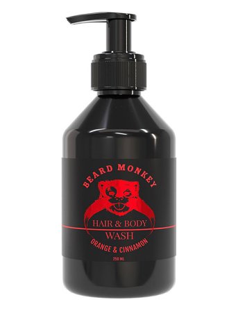 Beard Monkey Hair & Body Wash Orange & Cinnamon - Nude - 250 ml