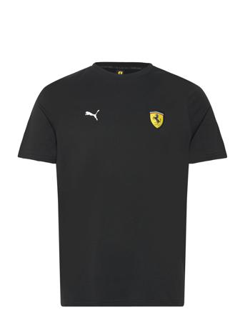 Ferrari Race Colored Shield Tee Sport Men Sports Clothes Sport Tops Sport T-shirts Black PUMA Motorsport