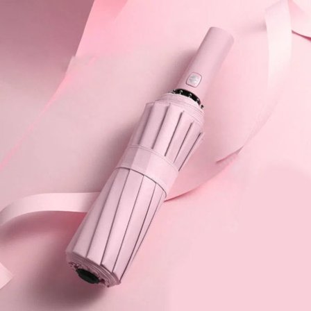 Automaattinen sateenvarjo 12 kylkiluuta sateenvarjo PINK