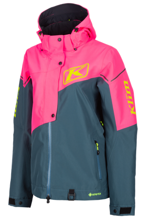 Klim Alpine Women's Snow Jacket Petrol/Knockout Pink XL
