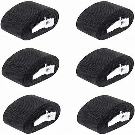 2CM*40CM 6 stk. Surringsstropper Lastspændebånd Op til 272 kg, Sort