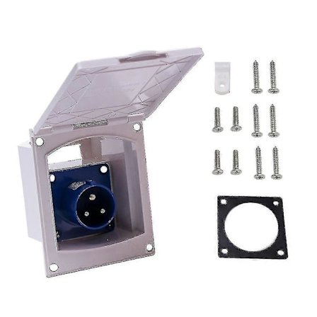 16a Kontakt Huvudströmsanslutning Infälld Husvagn Husbil Camper Inloppsuttag Tillbehör
