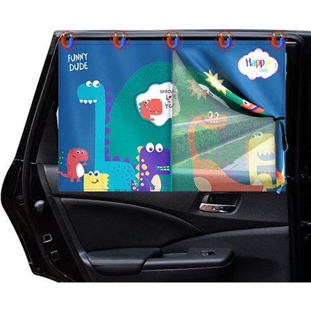 2 st baby solskydd för bil, magnetiska solskydd för sidofönster, magnetiska solskydd för UV-skydd, solskydd för baksäte för barn och husdjur - 