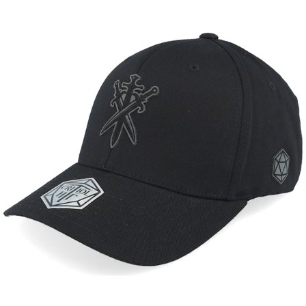 Critiql Hit - Black - flexfit - Cap - Swords Crossed Wooly Combed Black Flexfit - Hatstore