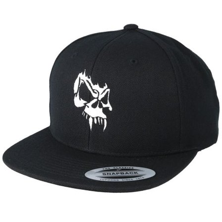 Tattoo Collective - Svart snapback Keps - Angry Skull Black Snapback @ Hatstore