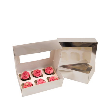 Cacas Muffinseske Sølv For 6 Muffins 3stk