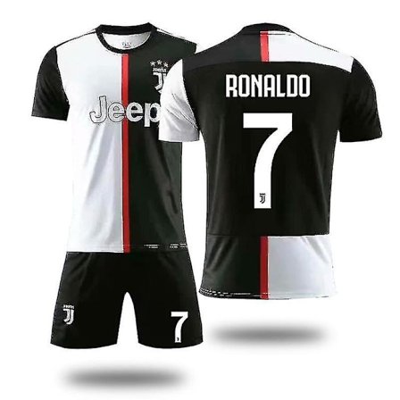 Juventus trøje 2019-20 Cristiano Ronaldo #7 Cr7 hjemmefodboldtrøje barn voksen 3-delt trøje kit V C H