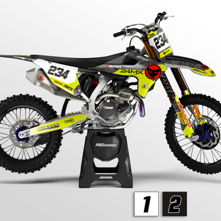 Zestaw Do Wyklejania Grafik Triumph GrCam - Triumph TF 450-X 2026-2026