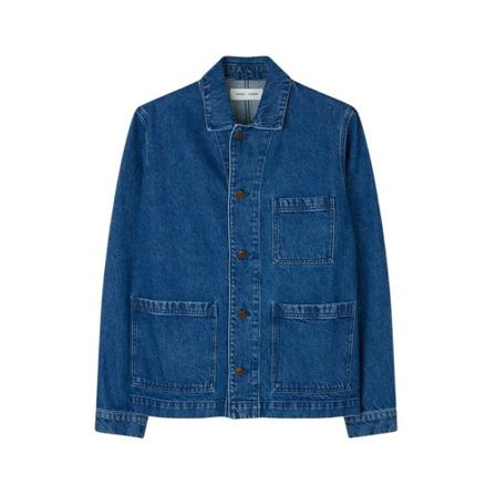 Samsøe Samsøe New Worker Jacket , Blauw , Heren , Maat: S