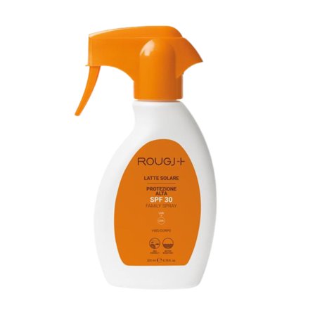 ROUGJ Latte Solare Spray Trigger SPF 30 200ml - Spray solare corpo alta prot.
