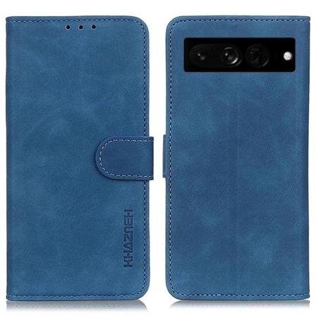KHAZHEN Google Pixel 7 Pro premium plånboksfodral - Blå Blå