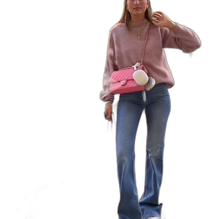 Rosa stickad tröja från Acne